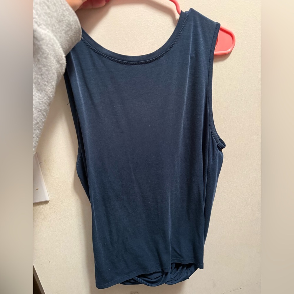 Athleta Blue Sleeveless Tank Top